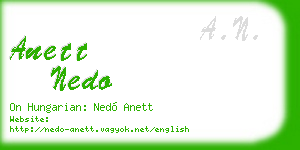 anett nedo business card